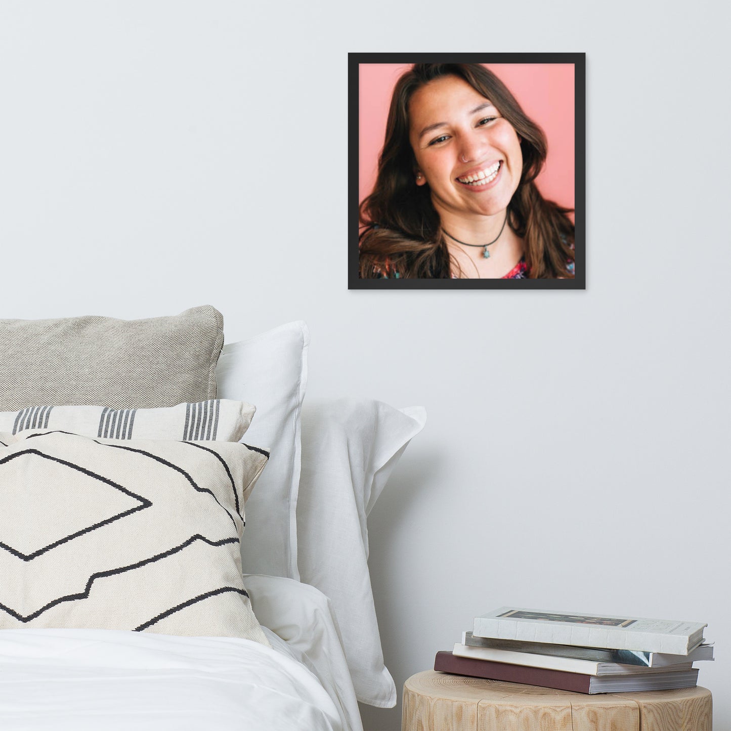 Smiles + Laughter = Priceless. Framed Poster Wall Art (Horizontal Model 0027)