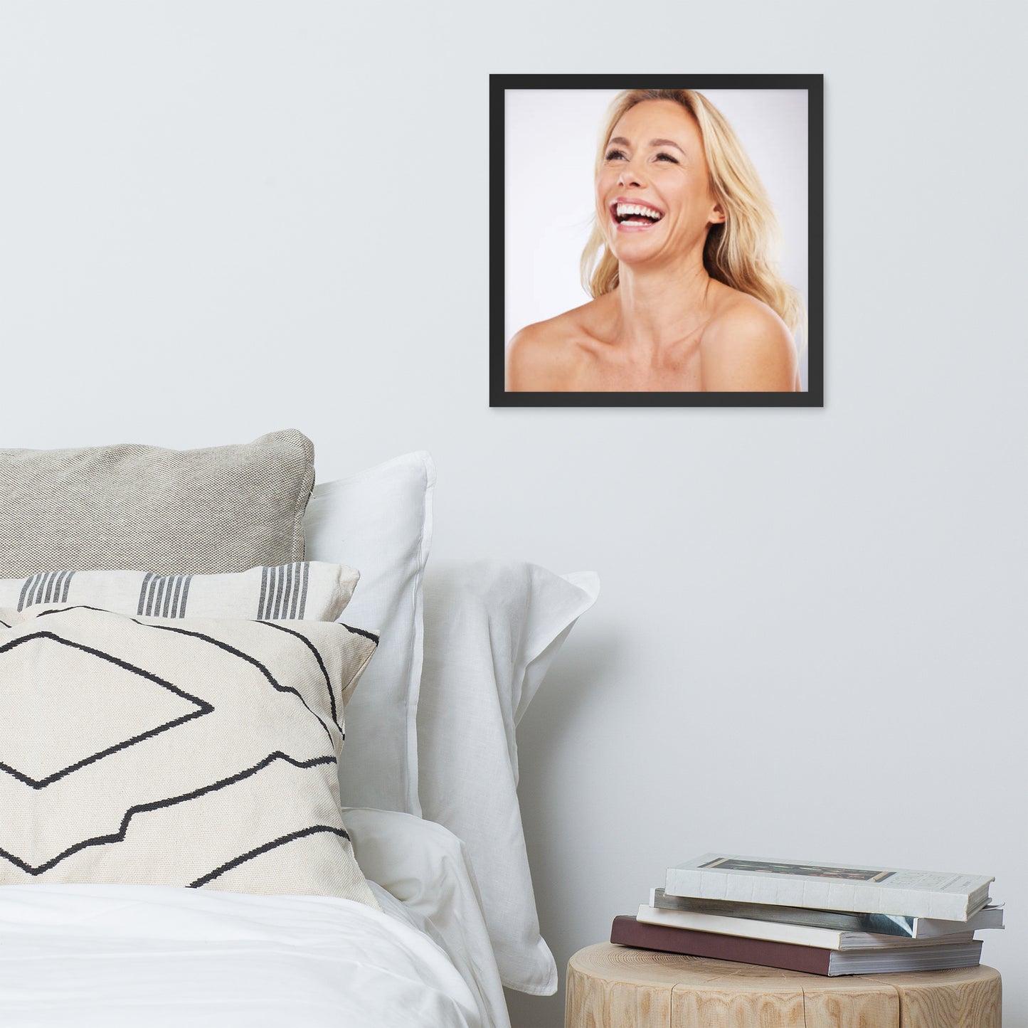 Smiles + Laughter = Priceless. Framed Poster Wall Art (Horizontal Model 0033)