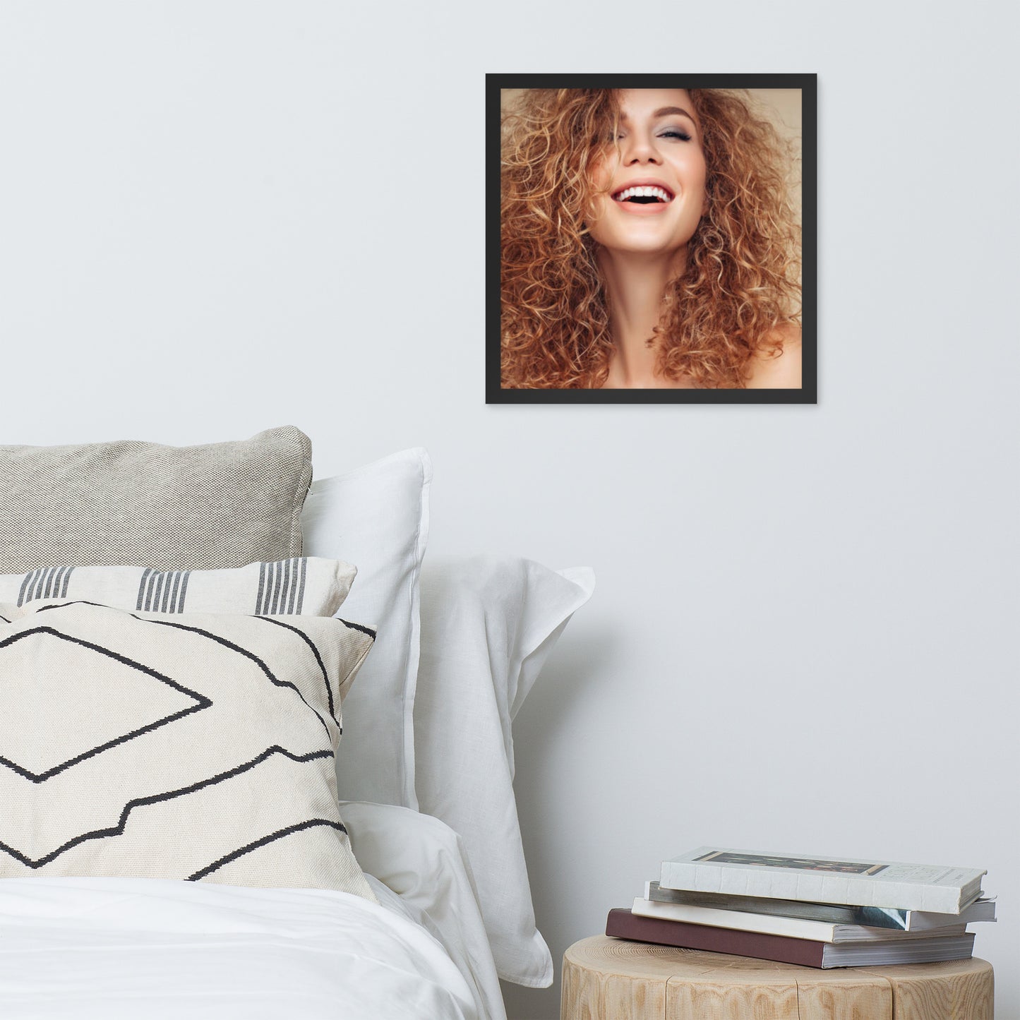 Smiles + Laughter = Priceless. Framed Poster Wall Art (Horizontal Model 0034)