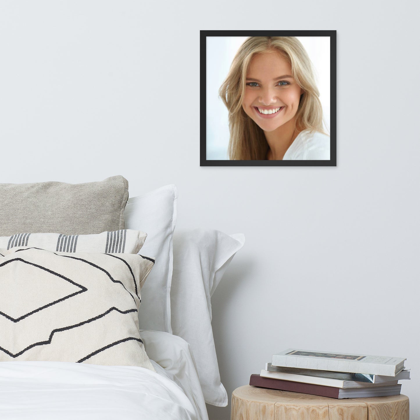 Smiles + Laughter = Priceless. Framed Poster Wall Art (Horizontal Model 0037)