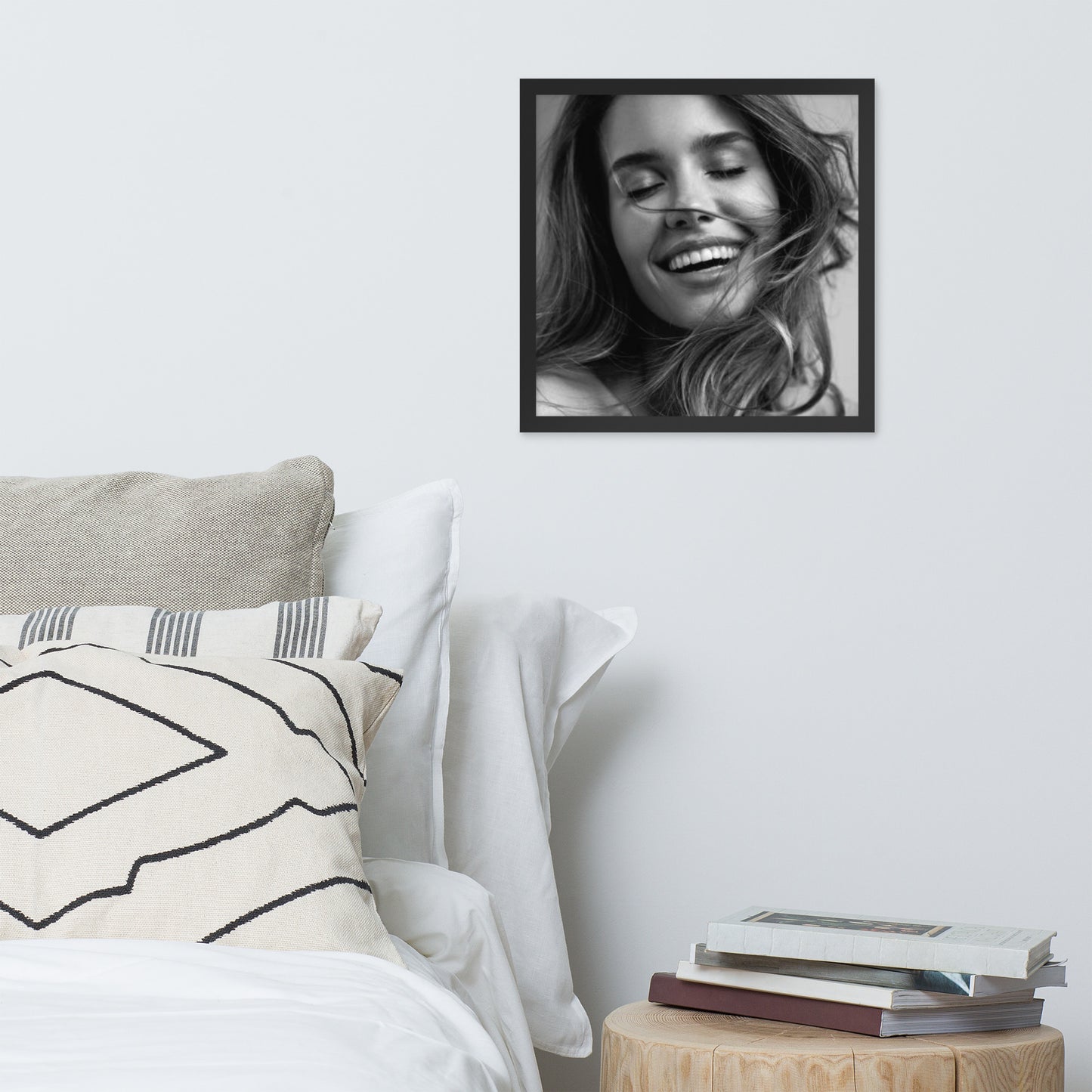 Smiles + Laughter = Priceless. Framed Poster Wall Art (Horizontal Model 0046)