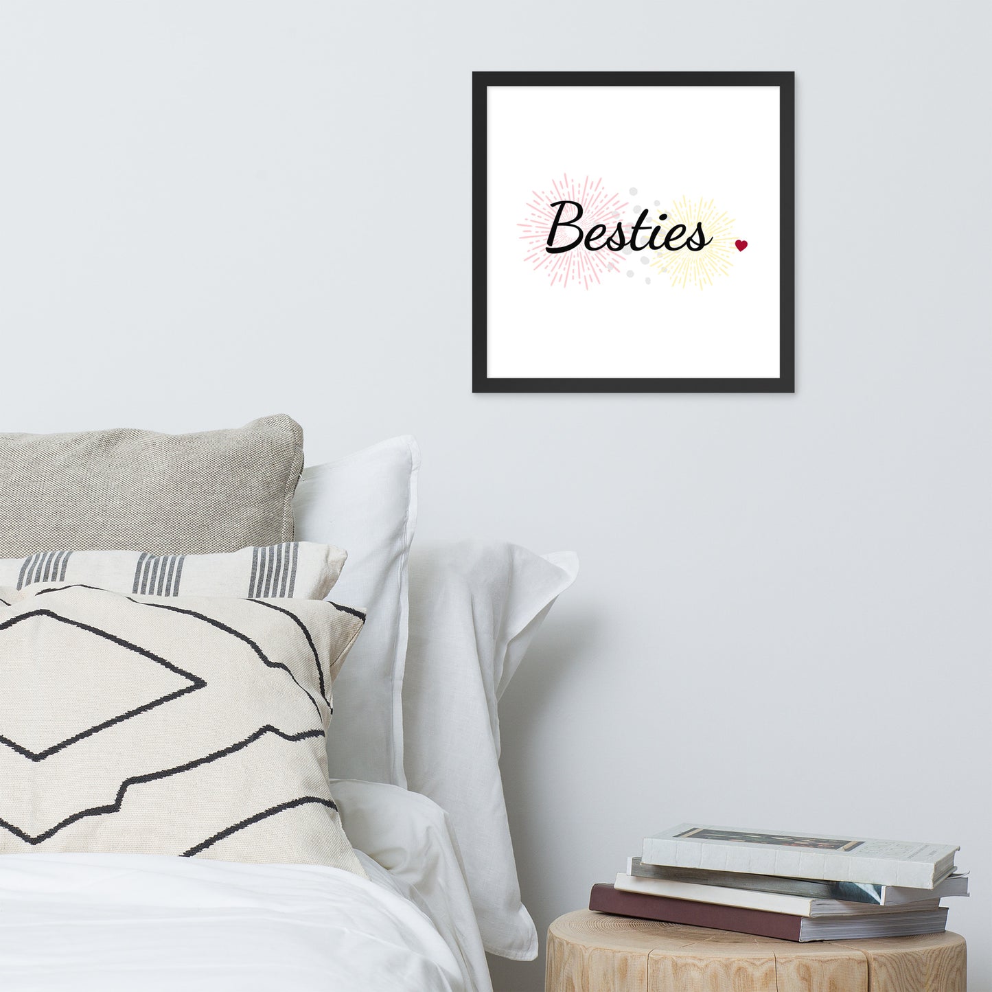 Framed Poster (Besties - Lifestyle Framed Poster Vertical - Model 001)