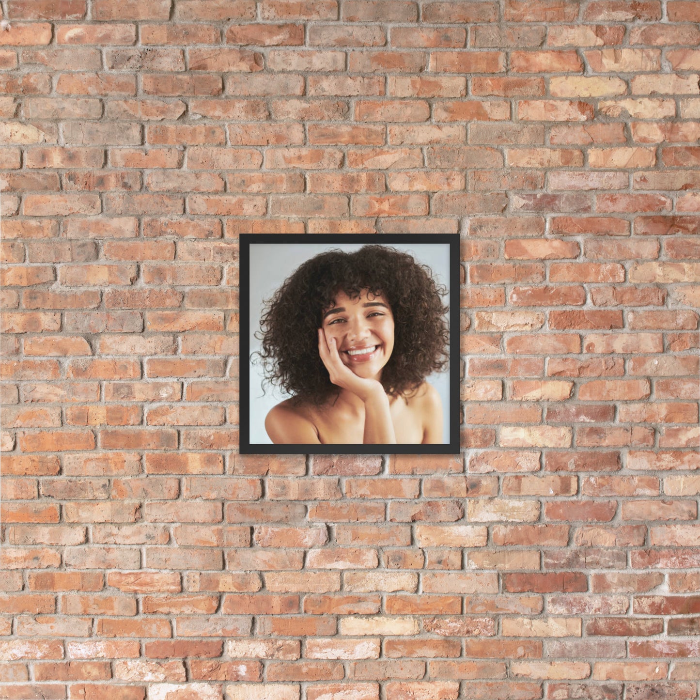 Framed Poster Wall Art Vertical: Priceless Smiles and Laughter (Print Model 0035)