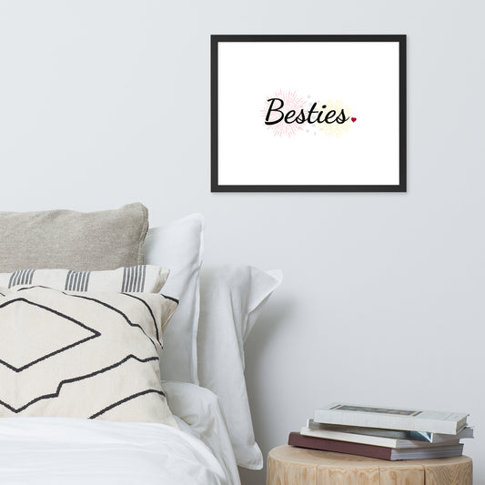 Framed Poster (Besties - Lifestyle Framed Poster Horizontal - Model 001)