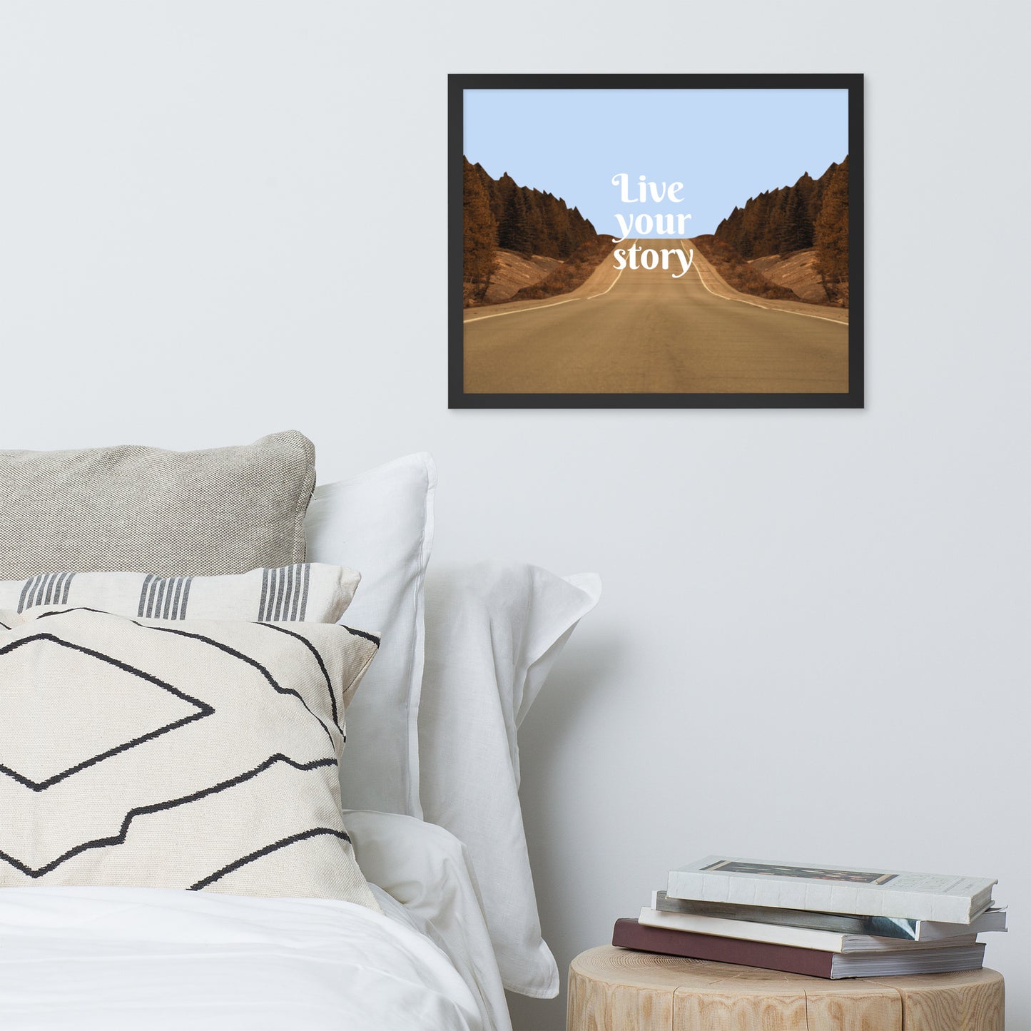 Framed Poster (Live Your Story - Lifestyle Framed Poster Horizontal - Model 0019)