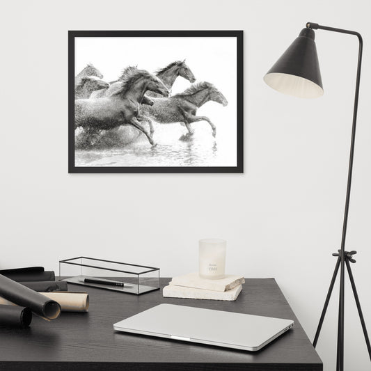 Framed Poster (Horse Wall Art Horizontal - Model 002)