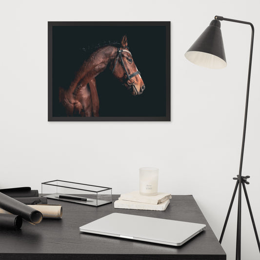 Framed Poster (Horse Wall Art Horizontal - Model 004)