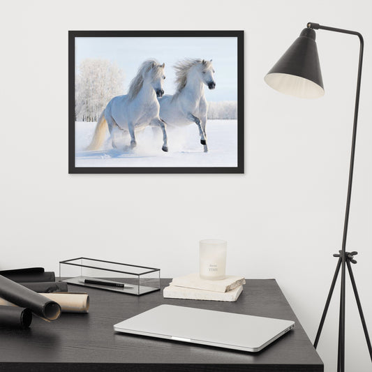 Framed Poster (Horse Wall Art Horizontal - Model 0013)