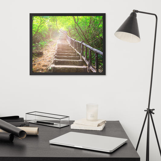 Scenic Nature View Framed Poster Wall Art (Horizontal Model 005)