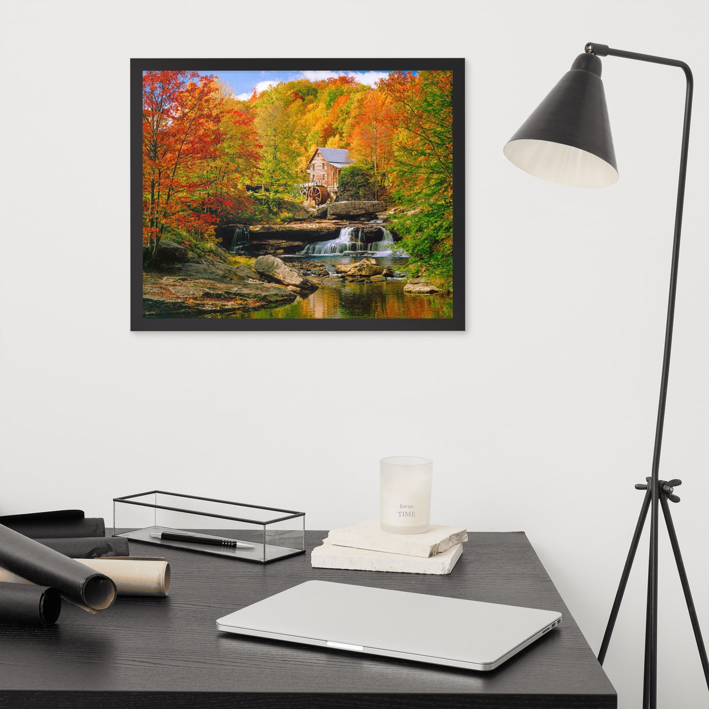 Scenic Nature View Framed Poster Wall Art (Horizontal Model 0011)