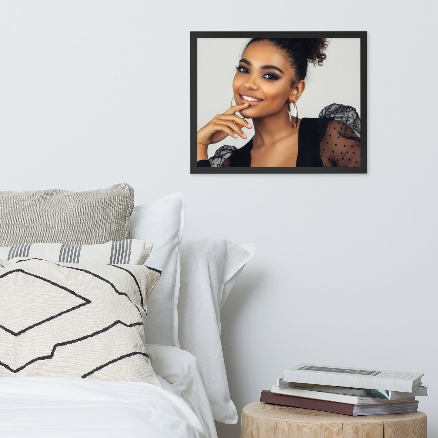 Smiles + Laughter = Priceless. Framed Poster Wall Art (Horizontal Model 006)