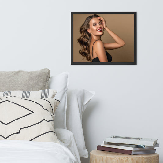 Smiles + Laughter = Priceless. Framed Poster Wall Art (Horizontal Model 0019)