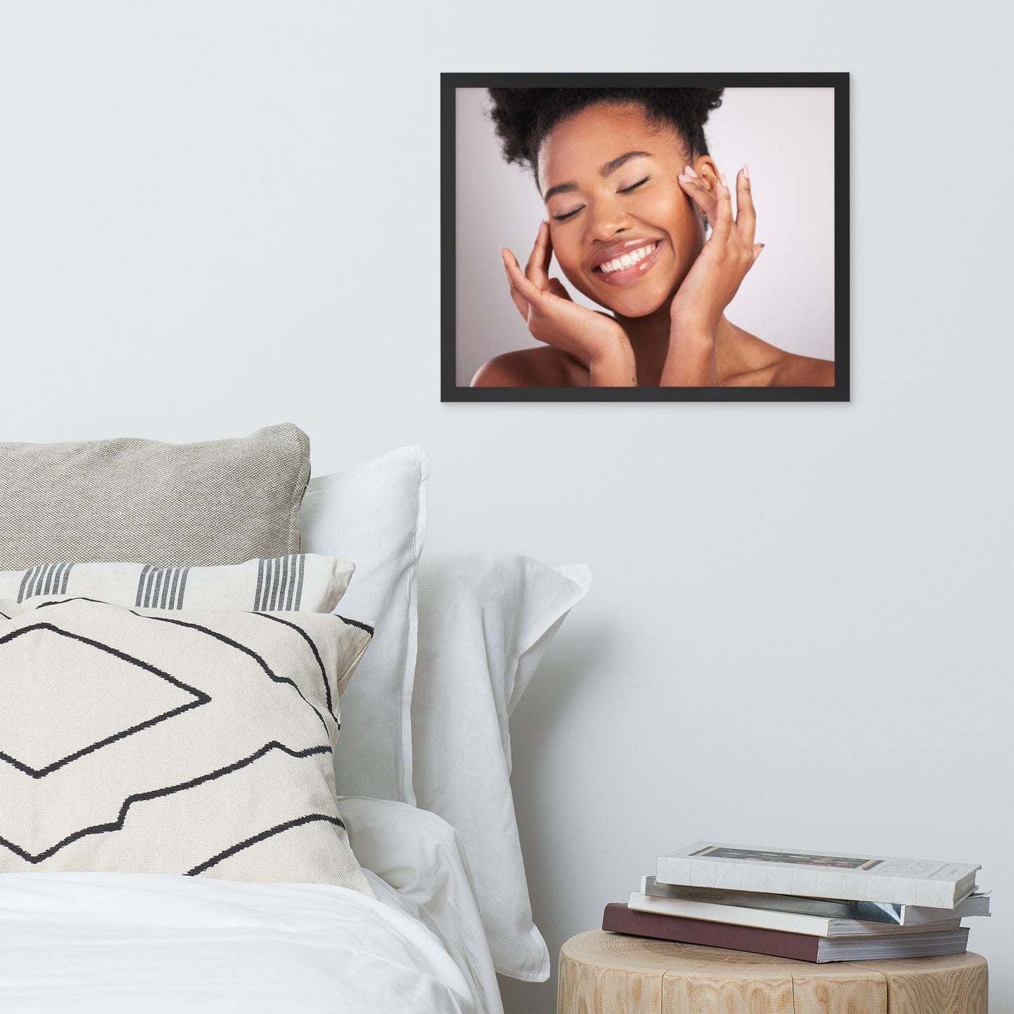 Smiles + Laughter = Priceless. Framed Poster Wall Art (Horizontal Model 0022)