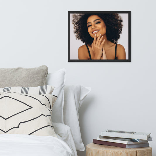 Smiles + Laughter = Priceless. Framed Poster Wall Art (Horizontal Model 0026)