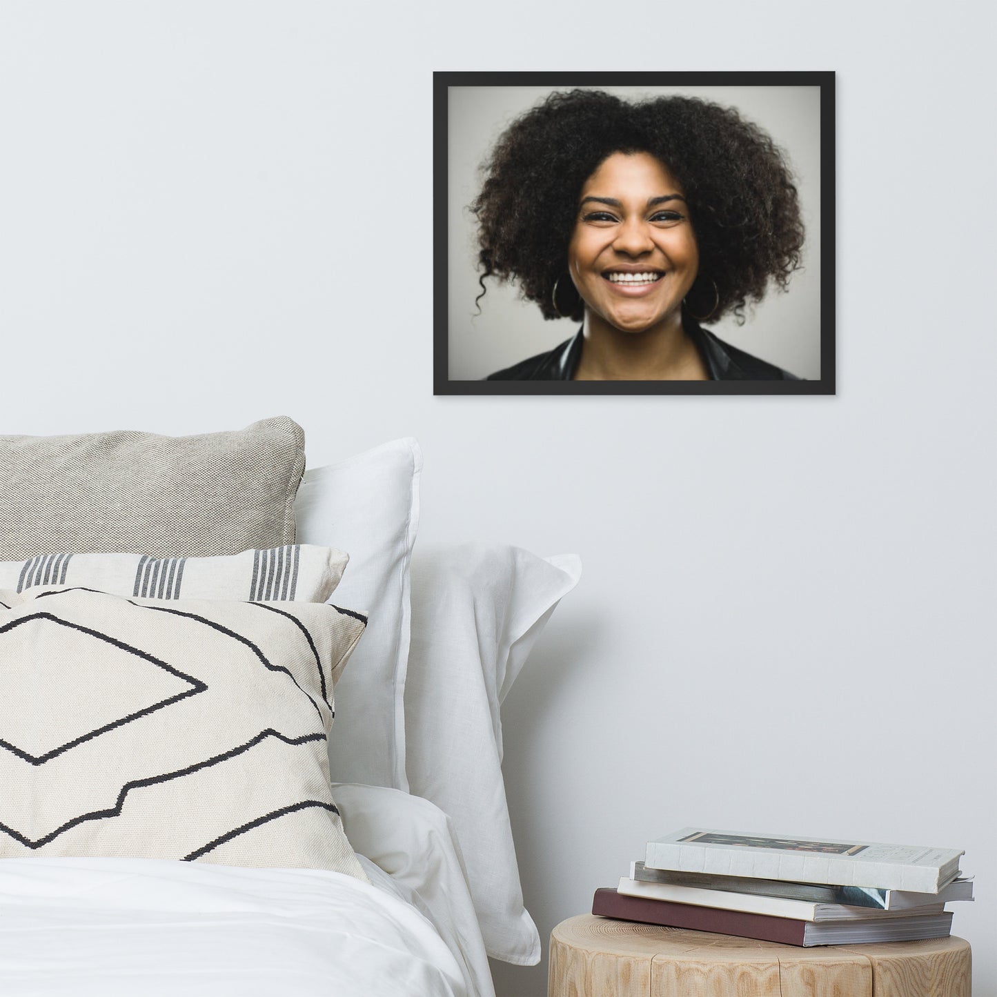 Smiles + Laughter = Priceless. Framed Poster Wall Art (Horizontal Model 0028)