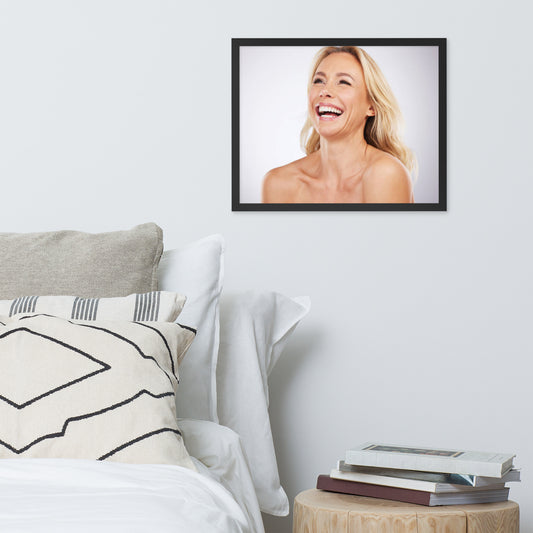 Smiles + Laughter = Priceless. Framed Poster Wall Art (Horizontal Model 0033)