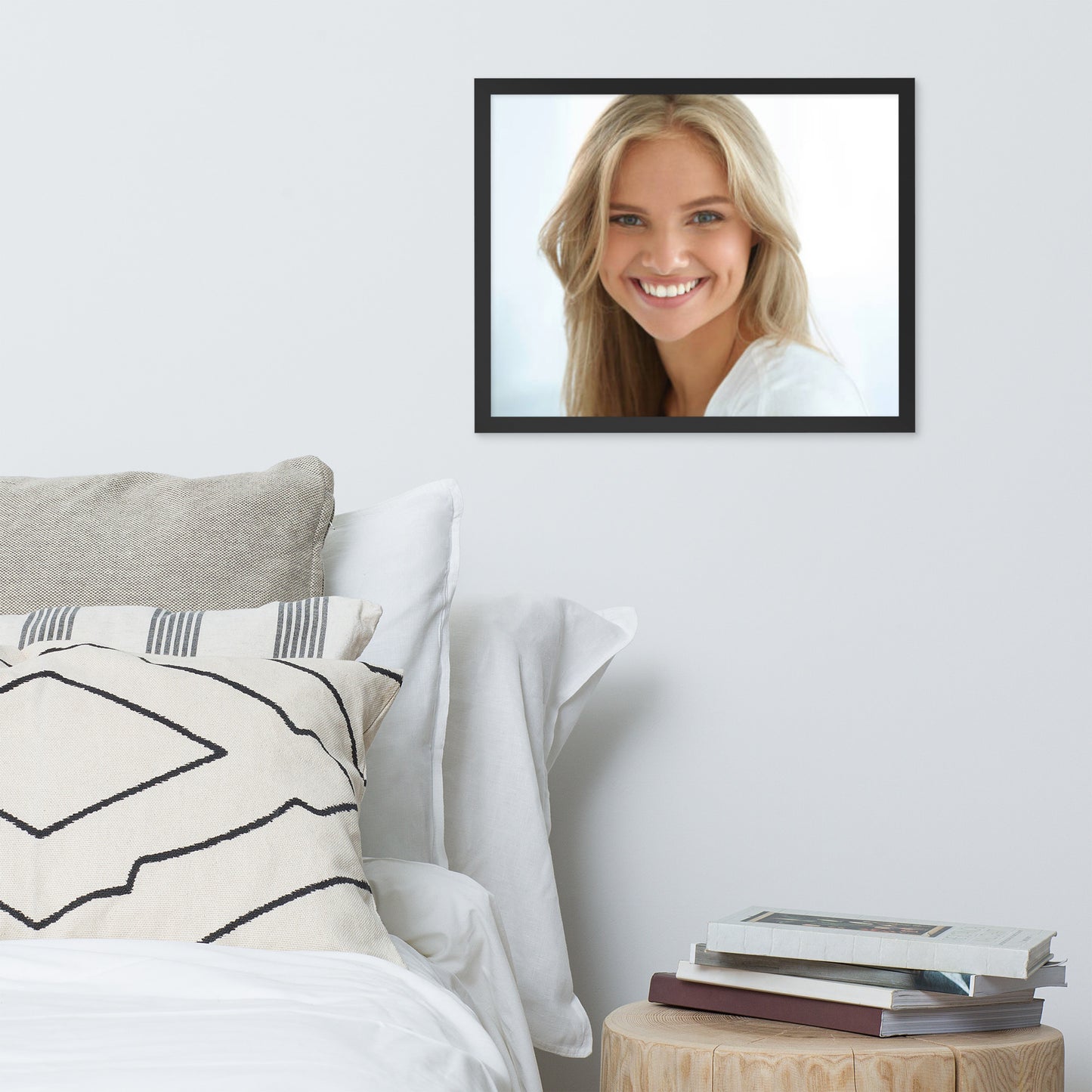 Smiles + Laughter = Priceless. Framed Poster Wall Art (Horizontal Model 0037)