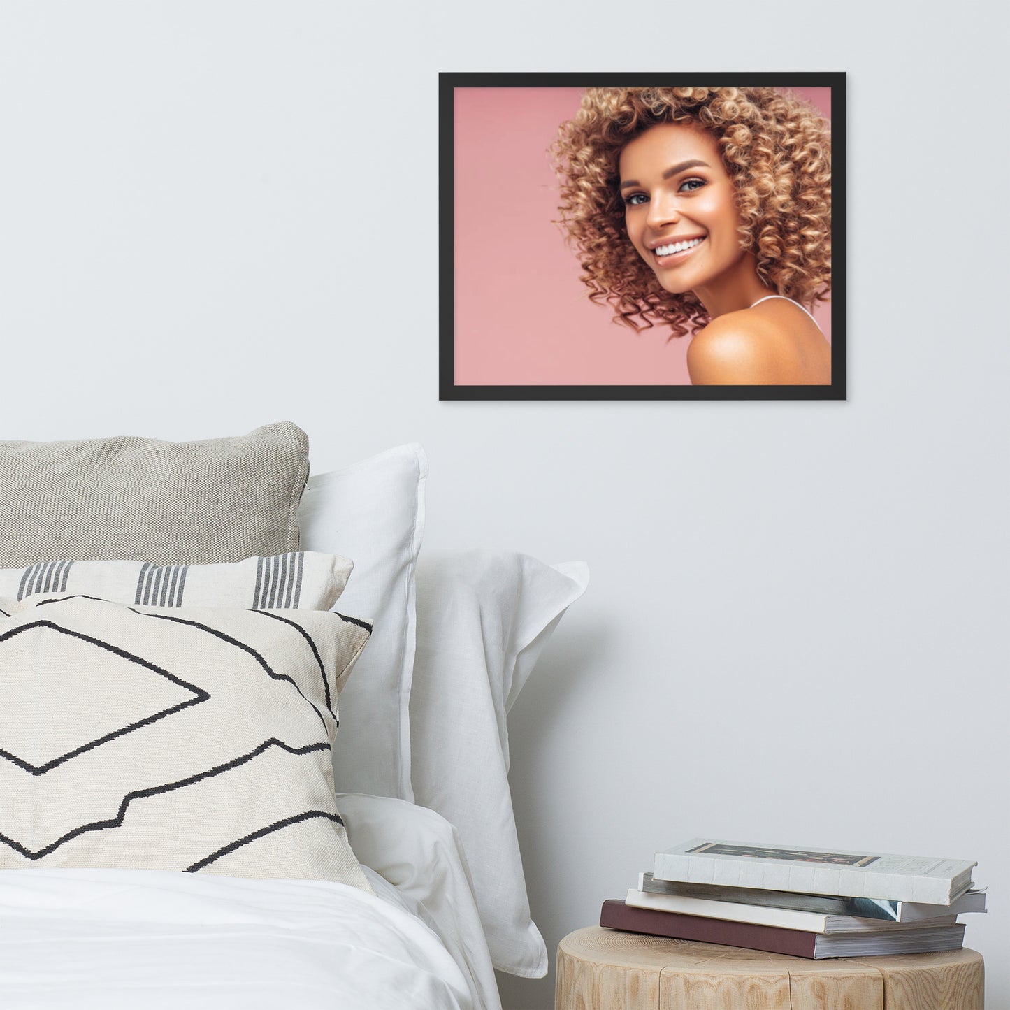 Smiles + Laughter = Priceless. Framed Poster Wall Art (Horizontal Model 0053)