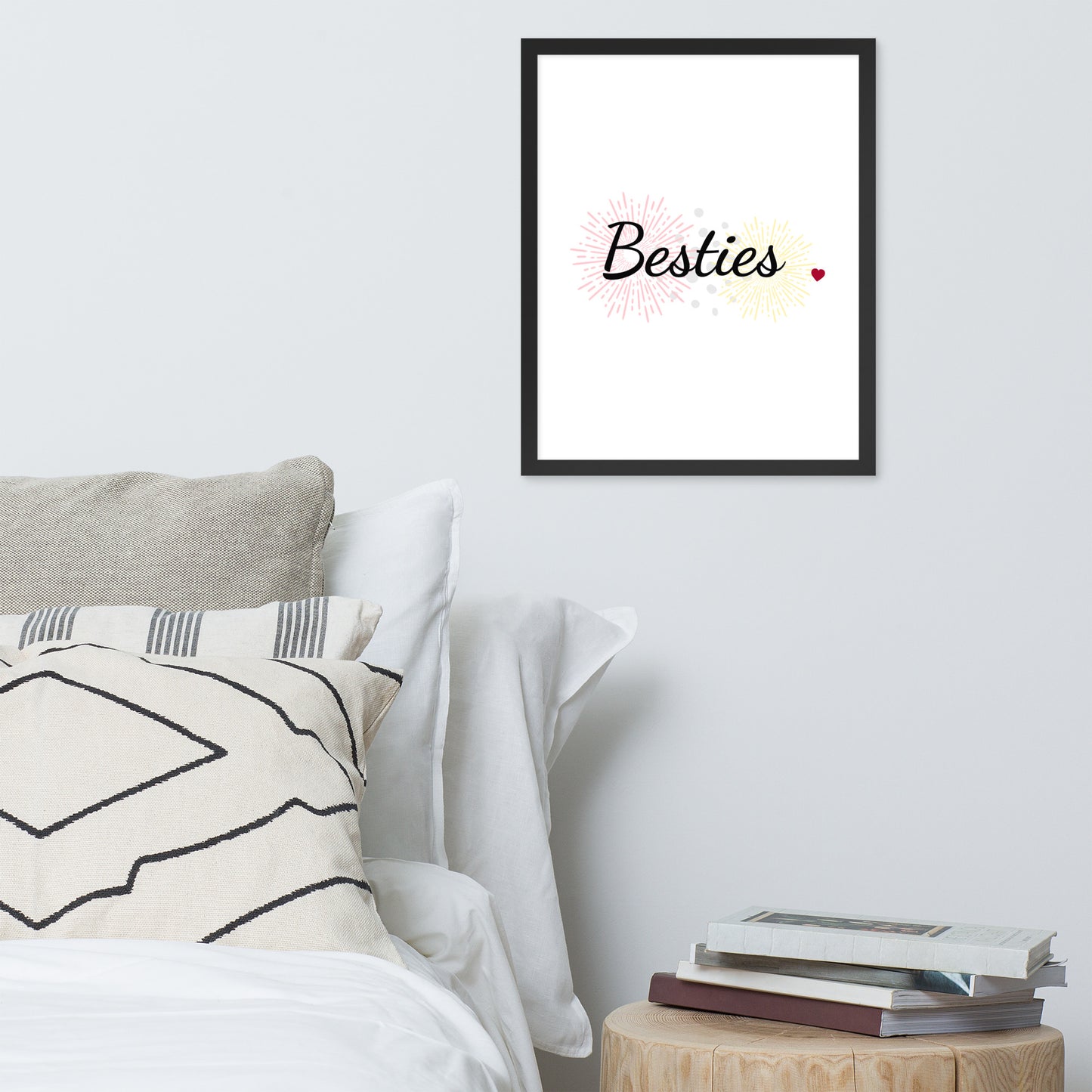 Framed Poster (Besties - Lifestyle Framed Poster Vertical - Model 001)