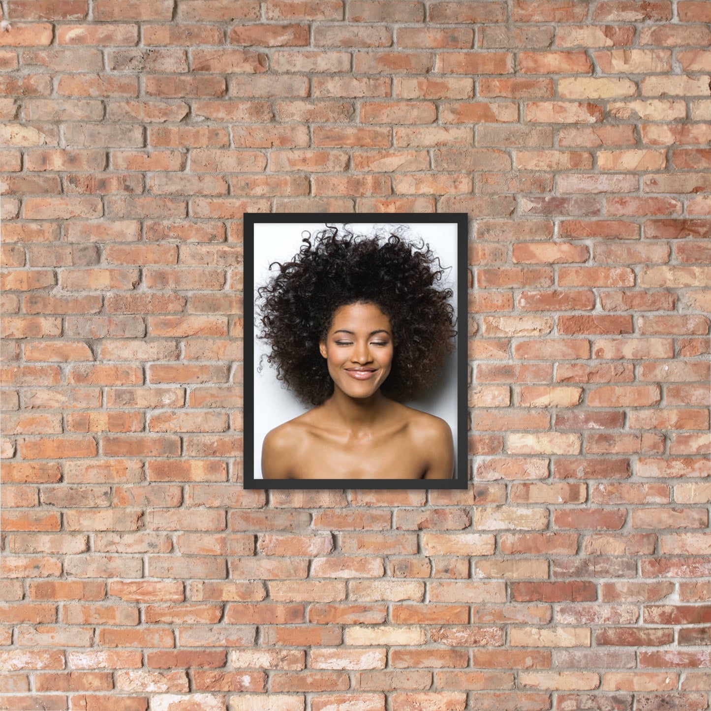 Framed Poster Wall Art Vertical: Priceless Smiles and Laughter (Print Model 004)