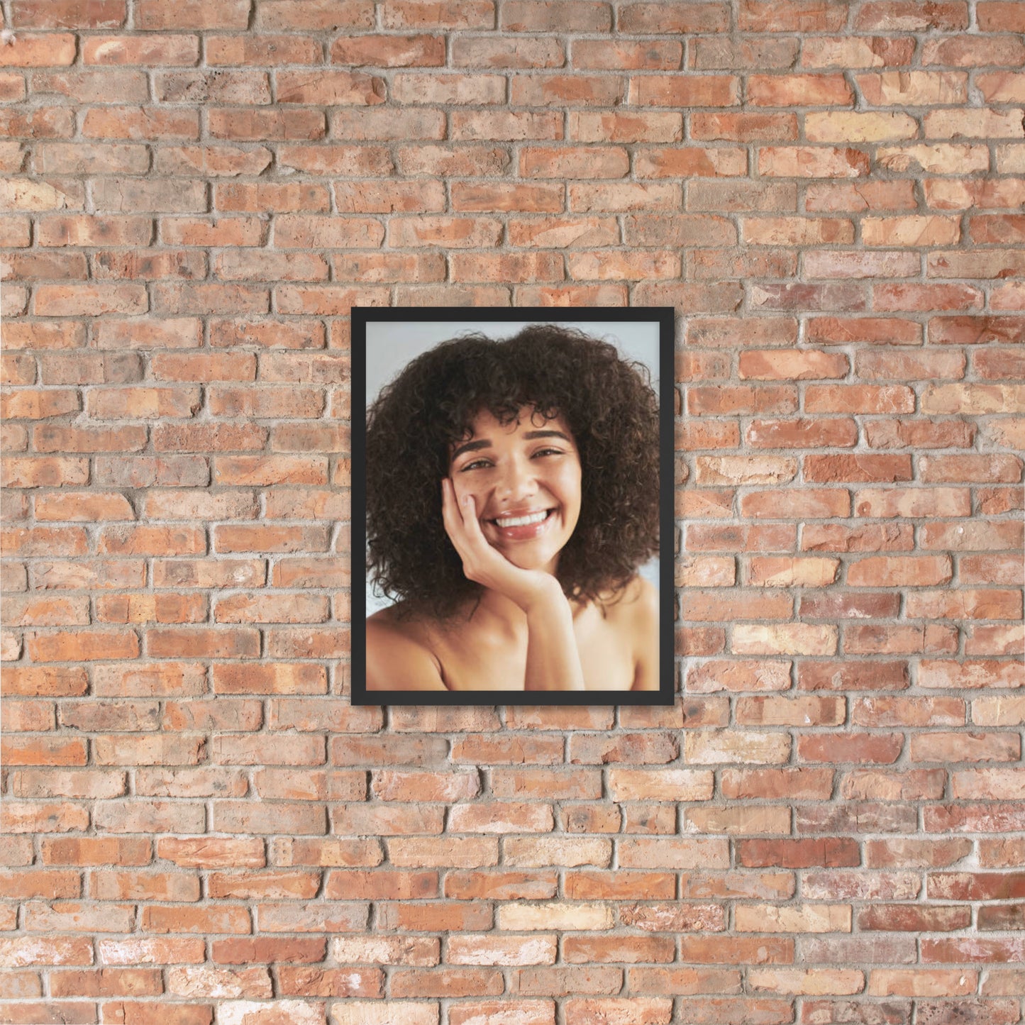 Framed Poster Wall Art Vertical: Priceless Smiles and Laughter (Print Model 0035)