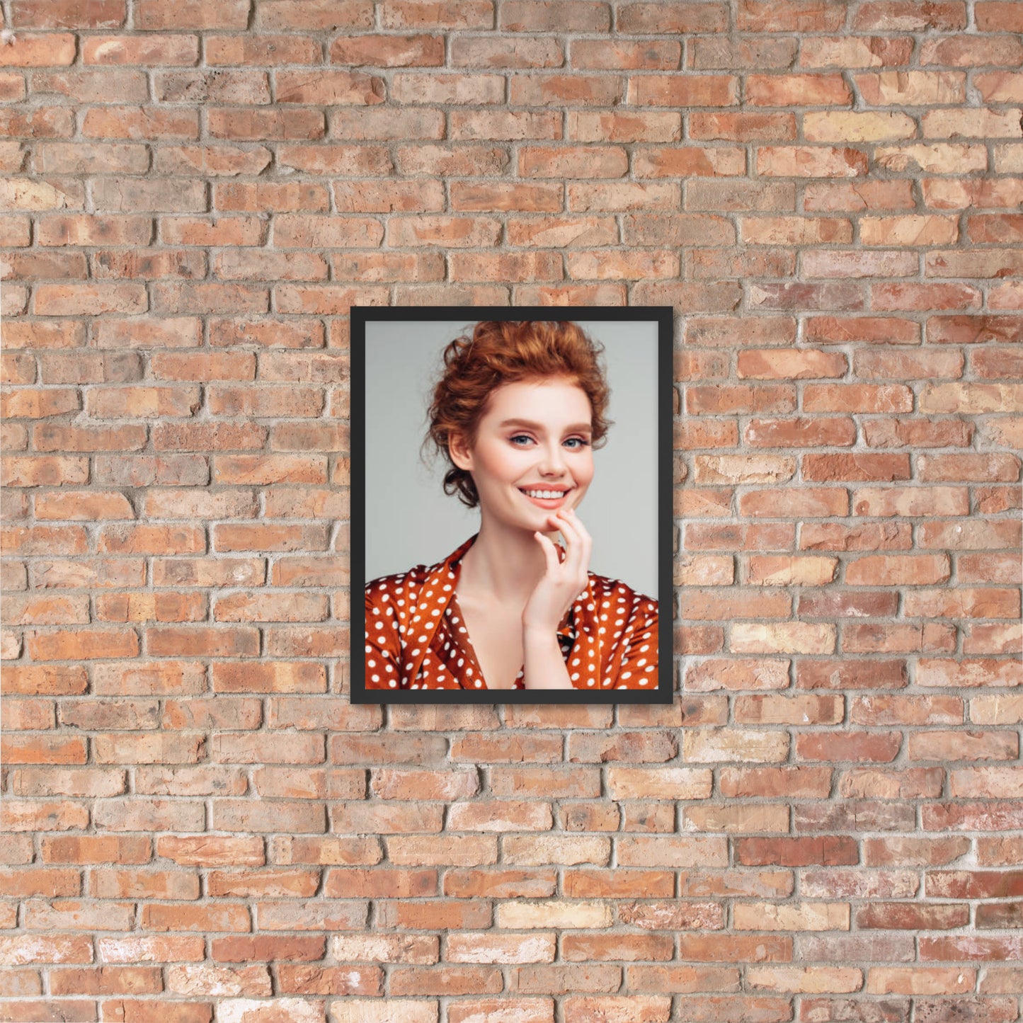 Framed Poster Wall Art Vertical: Priceless Smiles and Laughter (Print Model 0044)