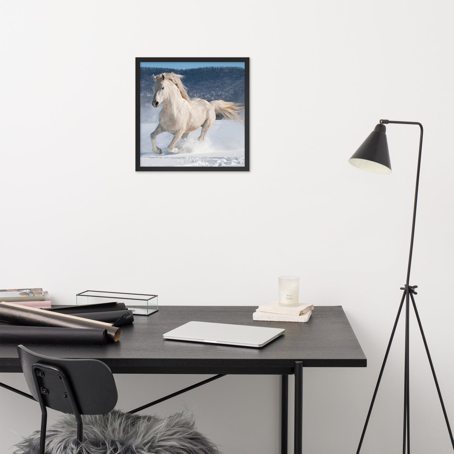 Framed Poster (Horse Wall Art Horizontal - Model 0012)