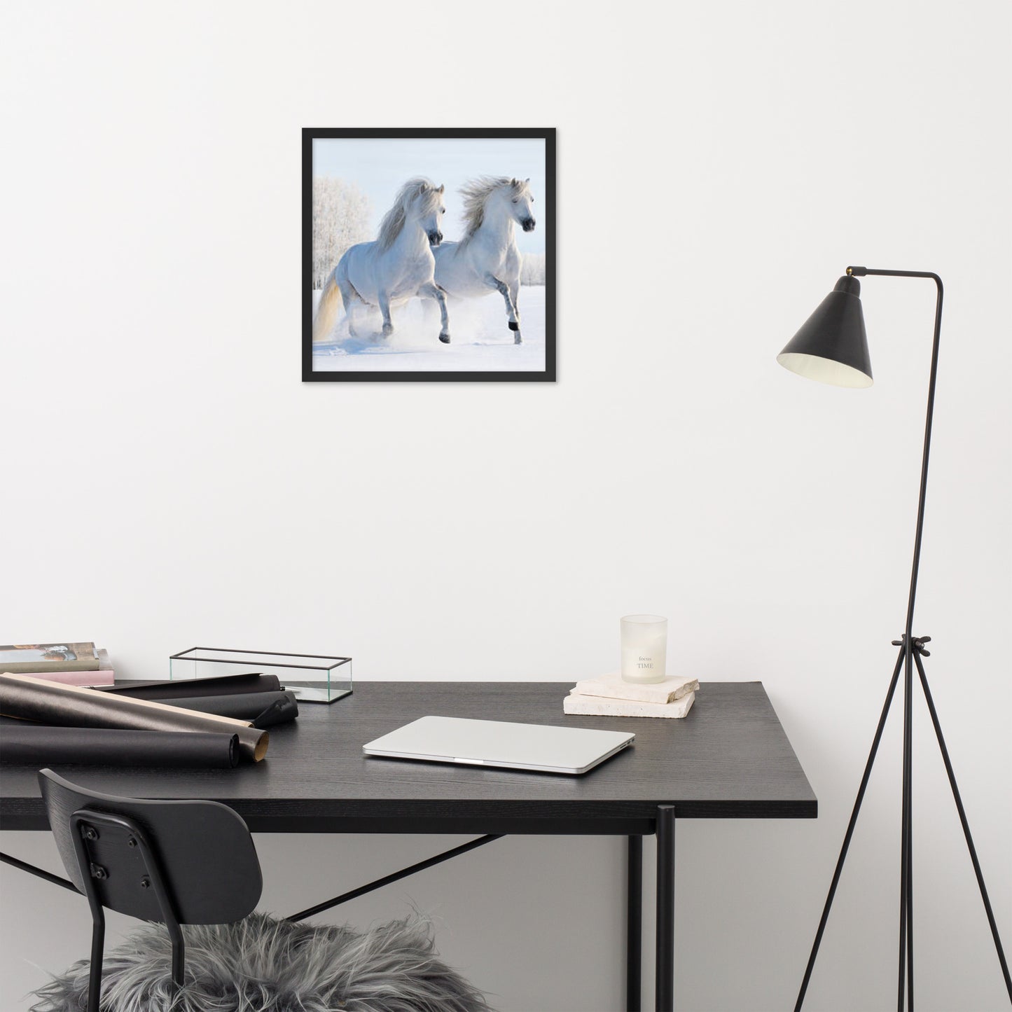 Framed Poster (Horse Wall Art Horizontal - Model 0013)