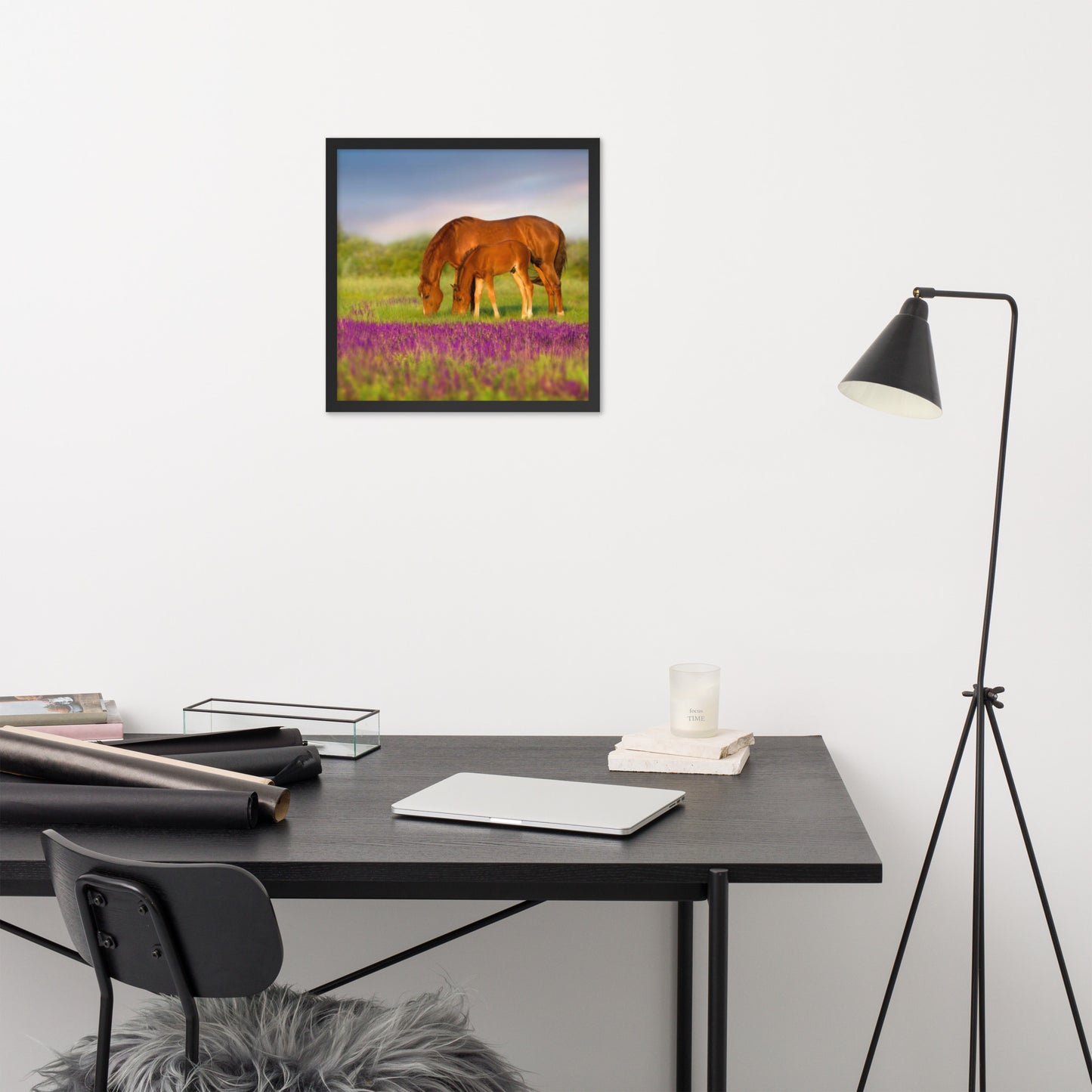 Framed Poster (Horse Wall Art Horizontal - Model 0016)