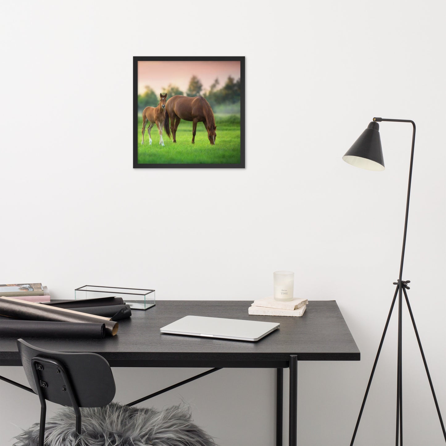 Framed Poster (Horse Wall Art Horizontal - Model 0017)