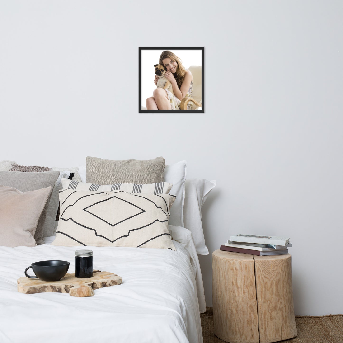 Smiles + Laughter = Priceless. Framed Poster Wall Art (Horizontal Model 0012)