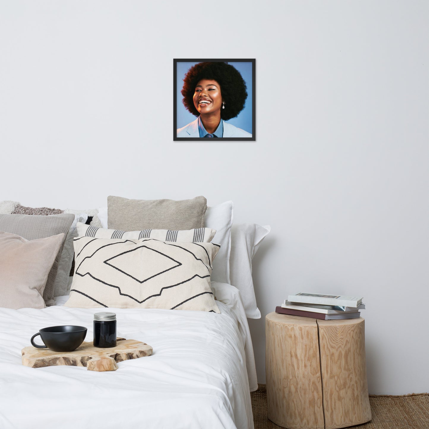 Smiles + Laughter = Priceless. Framed Poster Wall Art (Horizontal Model 0015)