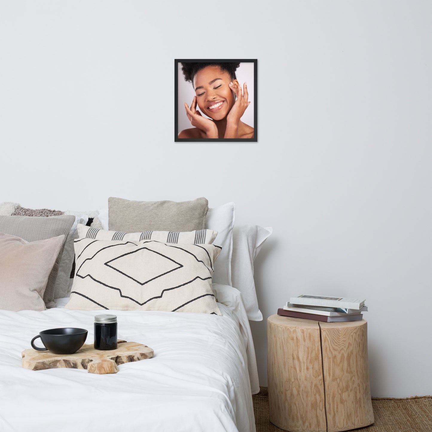 Smiles + Laughter = Priceless. Framed Poster Wall Art (Horizontal Model 0022)