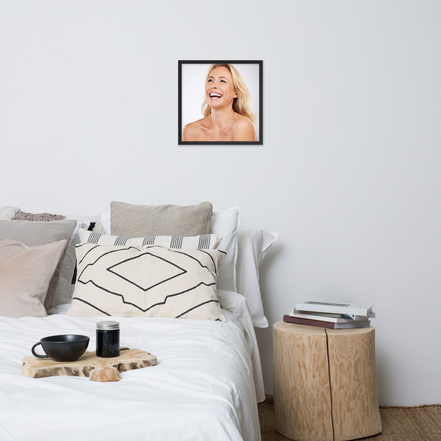 Smiles + Laughter = Priceless. Framed Poster Wall Art (Horizontal Model 0033)