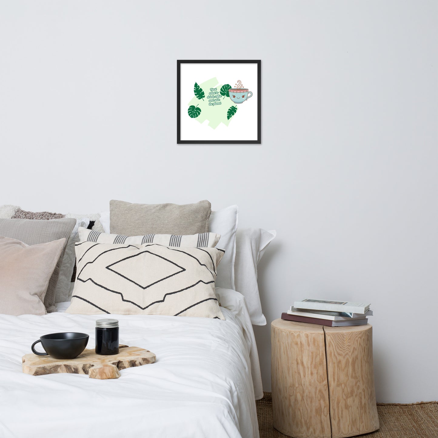 Framed Poster (Save the Planet - Lifestyle Framed Poster Horizontal - Model 008)