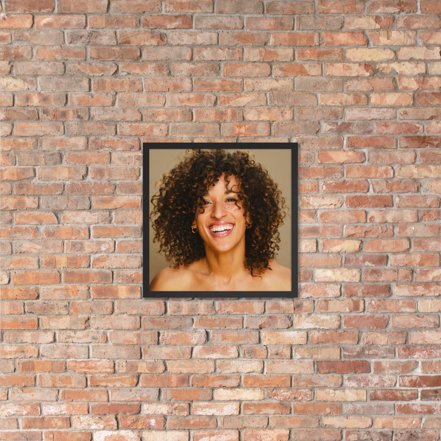 Framed Poster Wall Art Vertical: Priceless Smiles and Laughter (Print Model 0021)