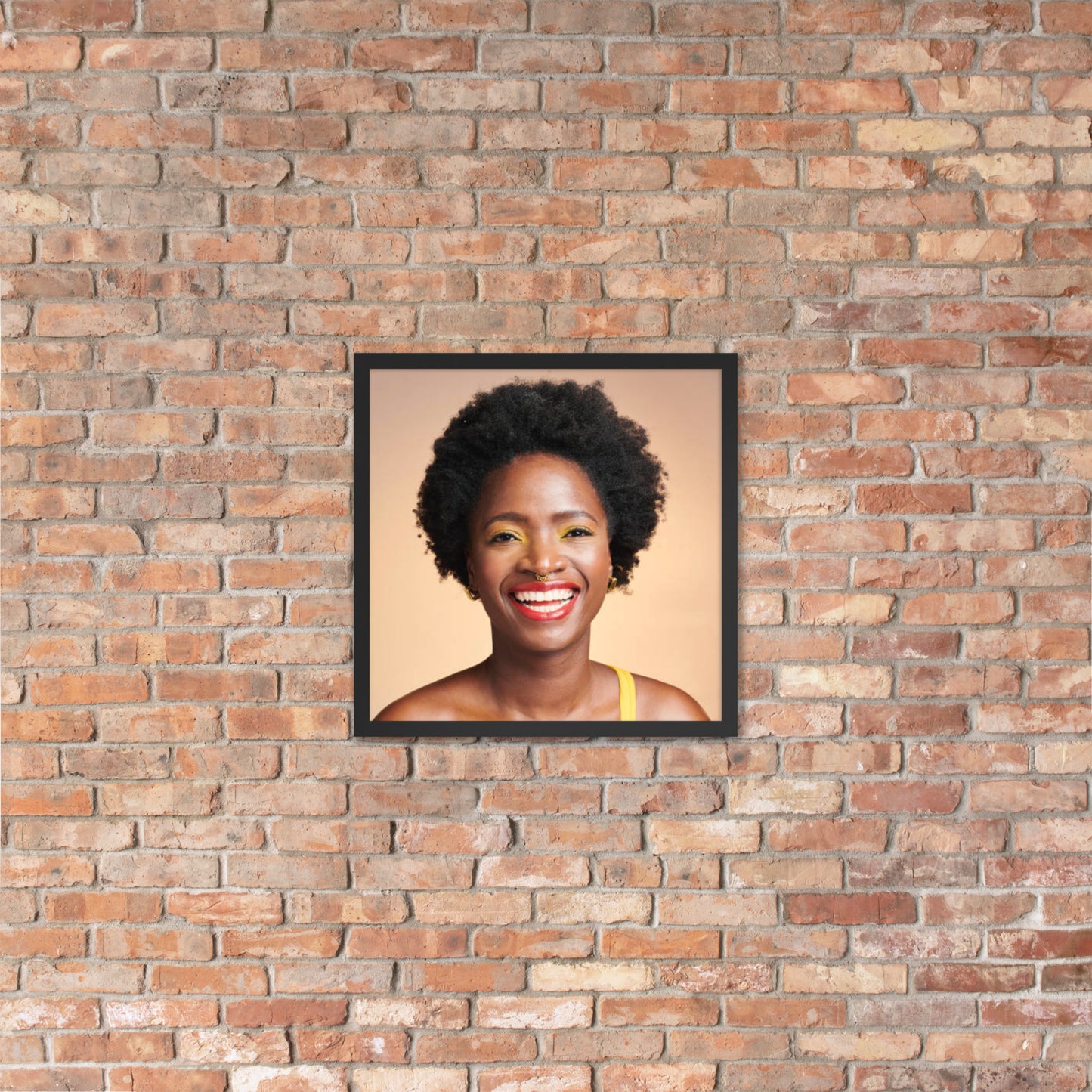 Framed Poster Wall Art Vertical: Priceless Smiles and Laughter (Print Model 0025)