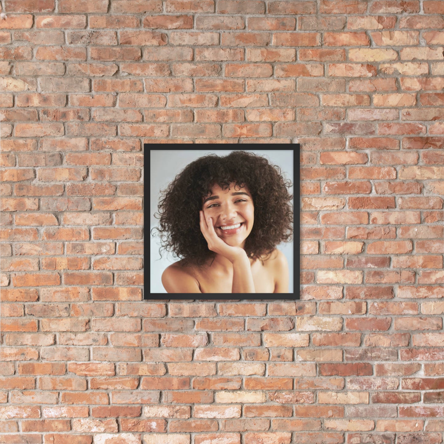 Framed Poster Wall Art Vertical: Priceless Smiles and Laughter (Print Model 0035)