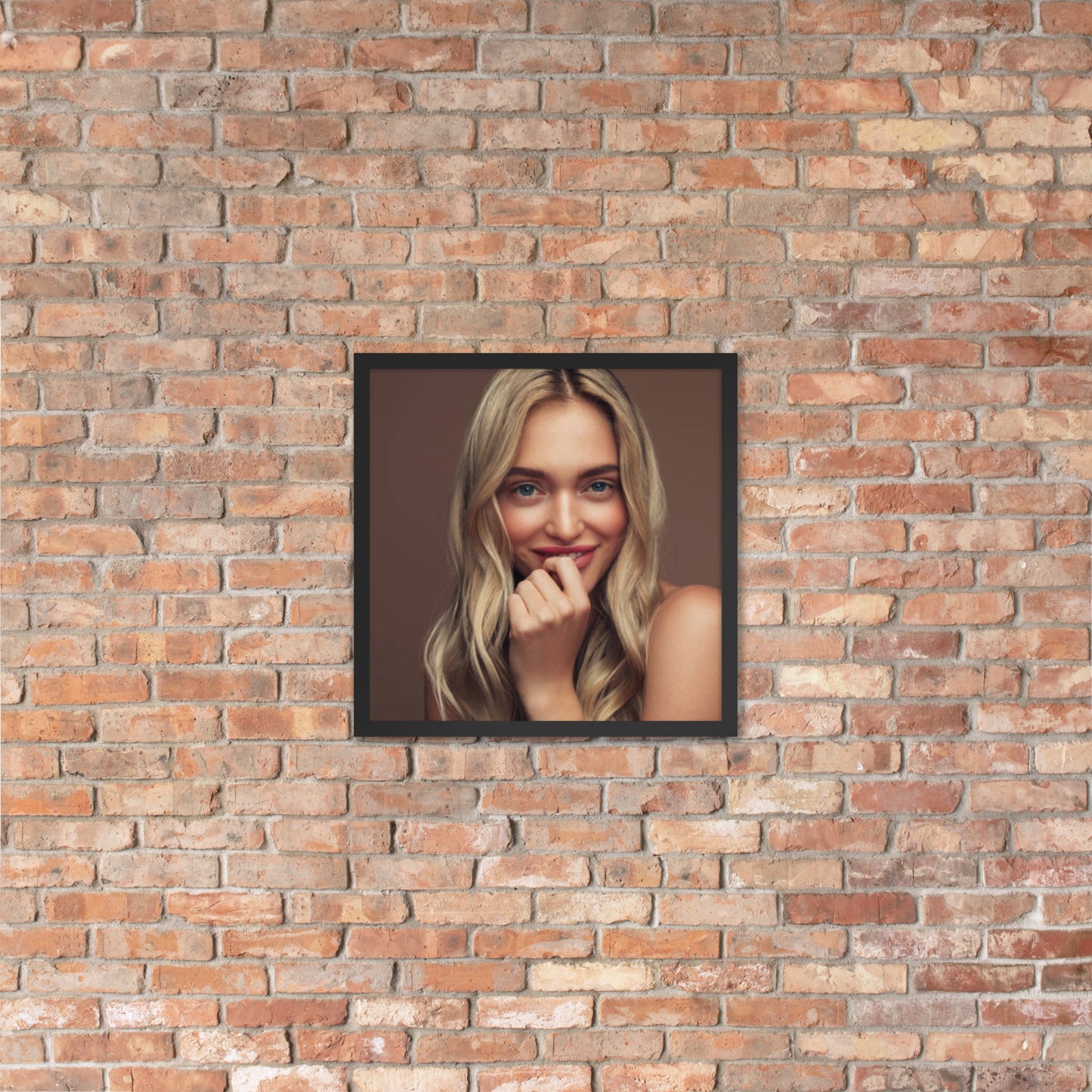 Framed Poster Wall Art Vertical: Priceless Smiles and Laughter (Print Model 0042)