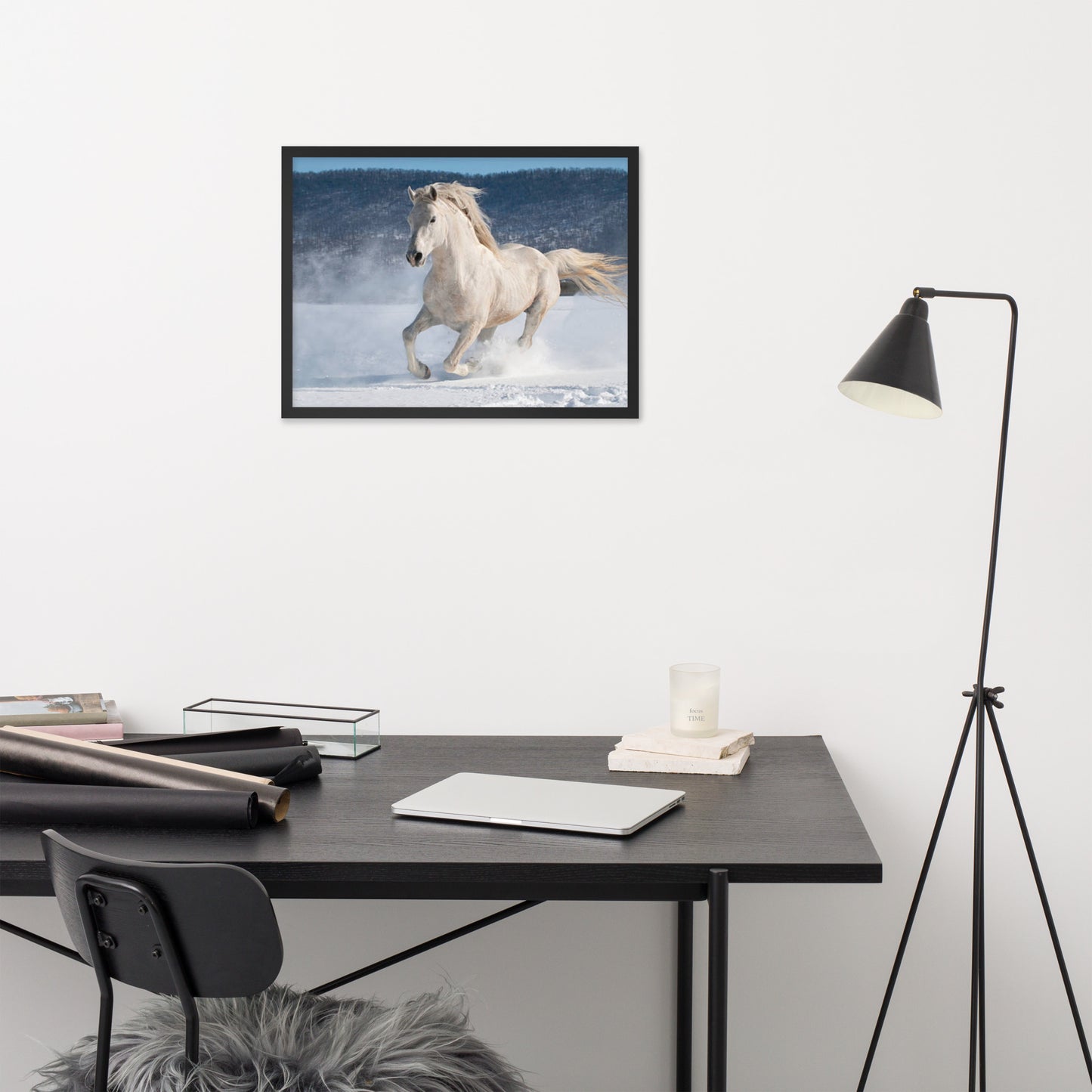 Framed Poster (Horse Wall Art Horizontal - Model 0012)