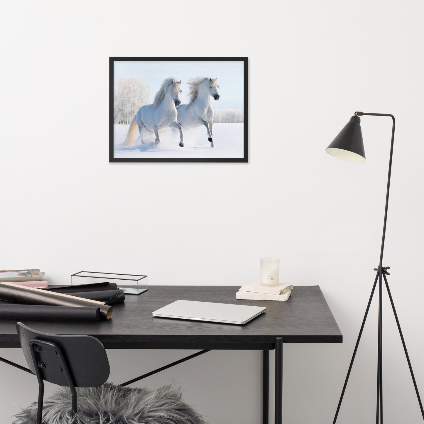 Framed Poster (Horse Wall Art Horizontal - Model 0013)