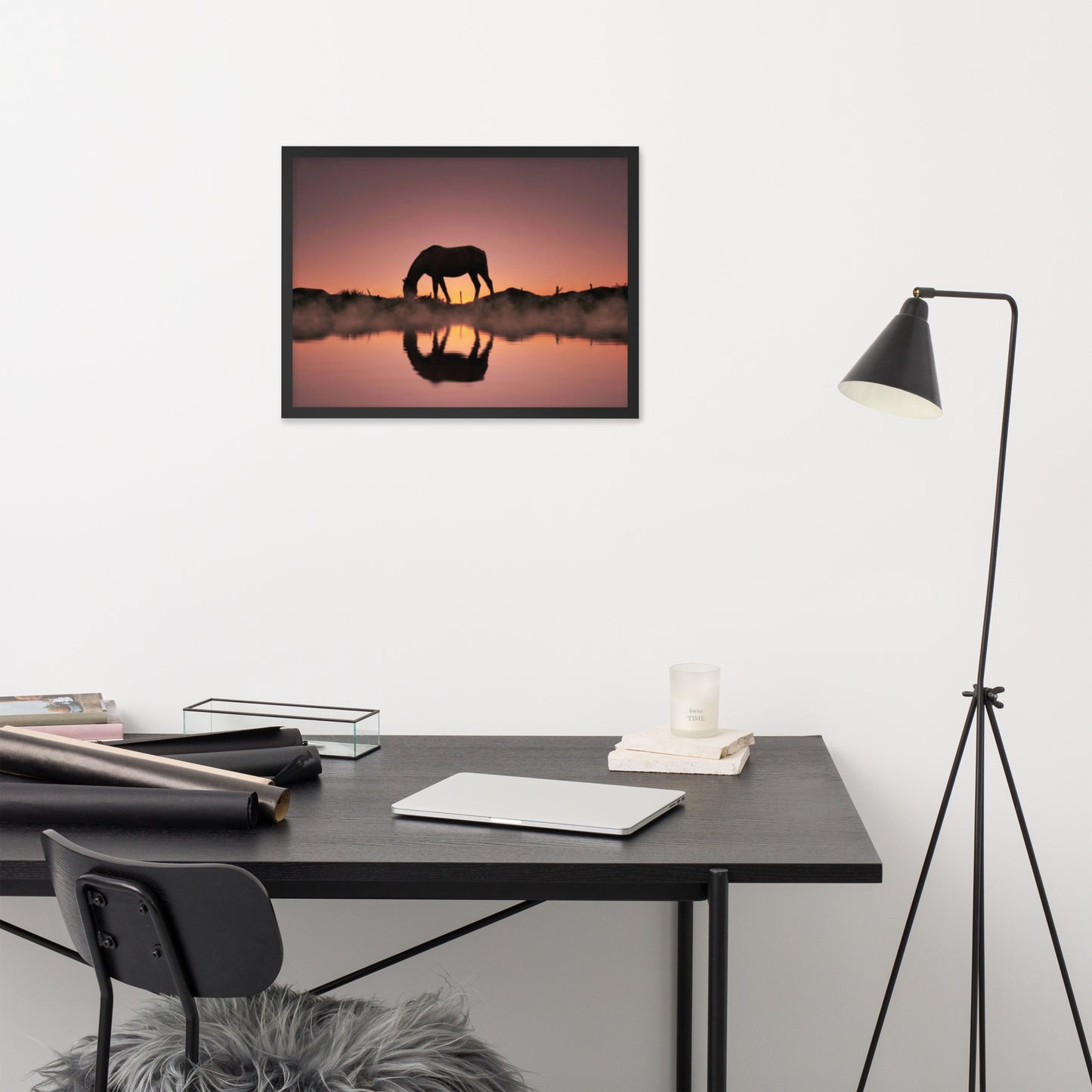 Framed Poster (Horse Wall Art Horizontal - Model 0020)