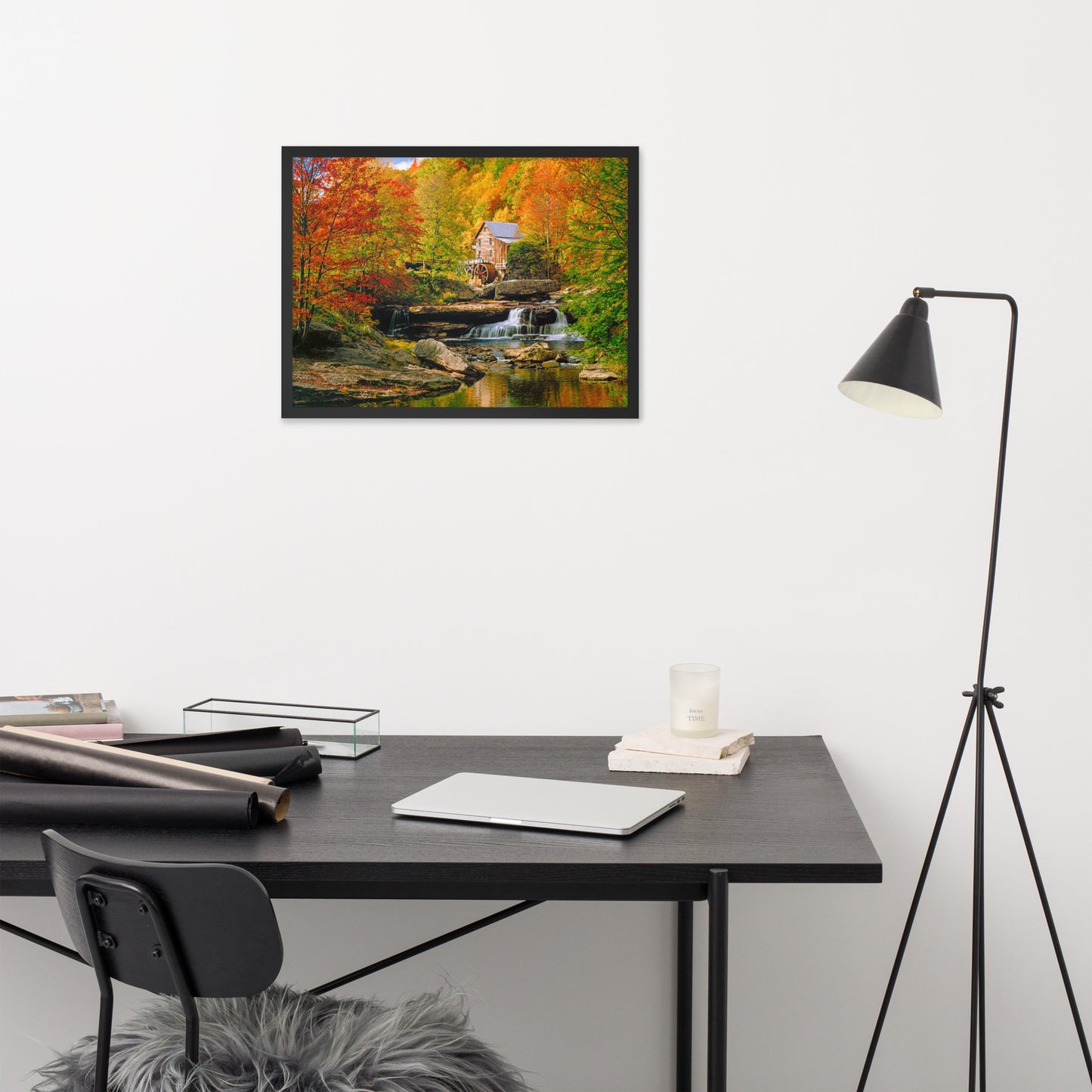 Scenic Nature View Framed Poster Wall Art (Horizontal Model 0011)