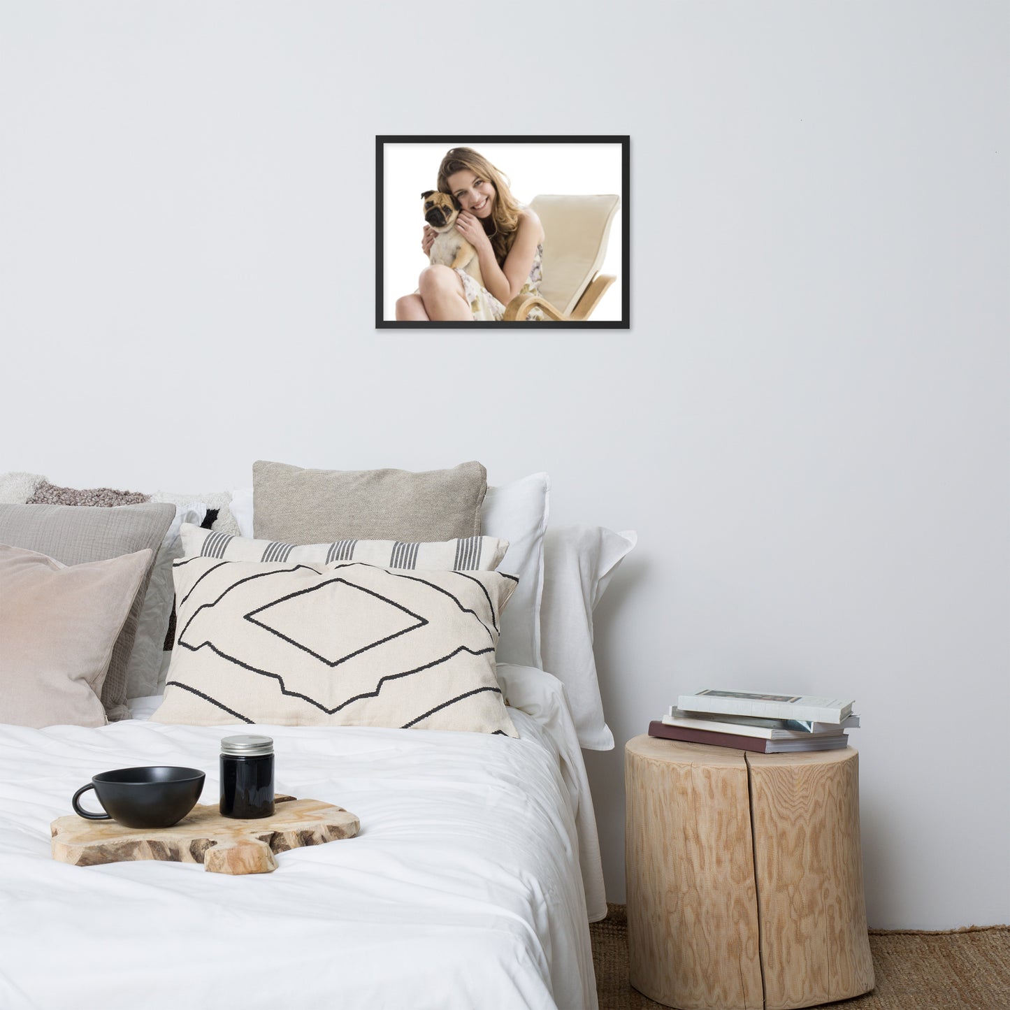 Smiles + Laughter = Priceless. Framed Poster Wall Art (Horizontal Model 0012)