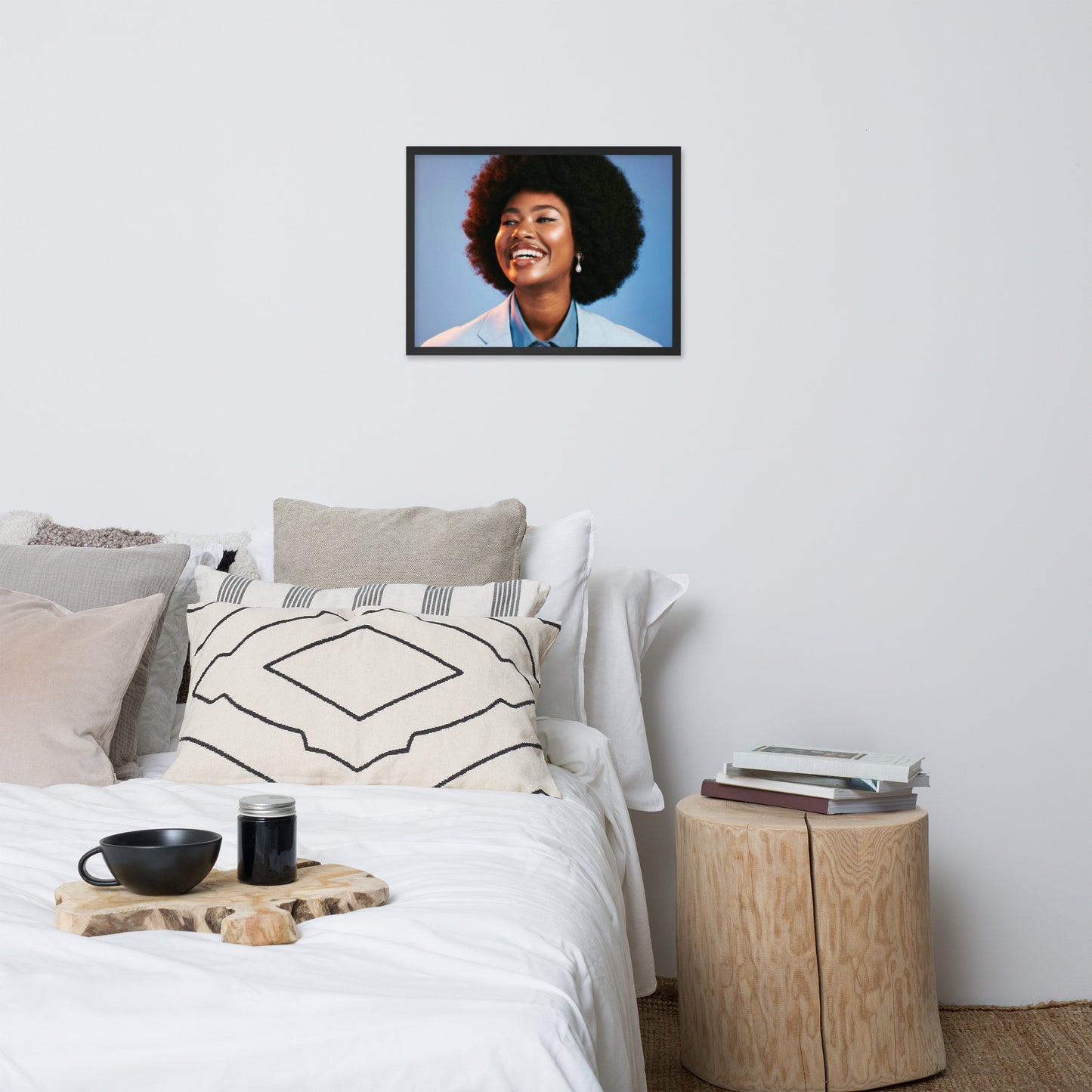 Smiles + Laughter = Priceless. Framed Poster Wall Art (Horizontal Model 0015)