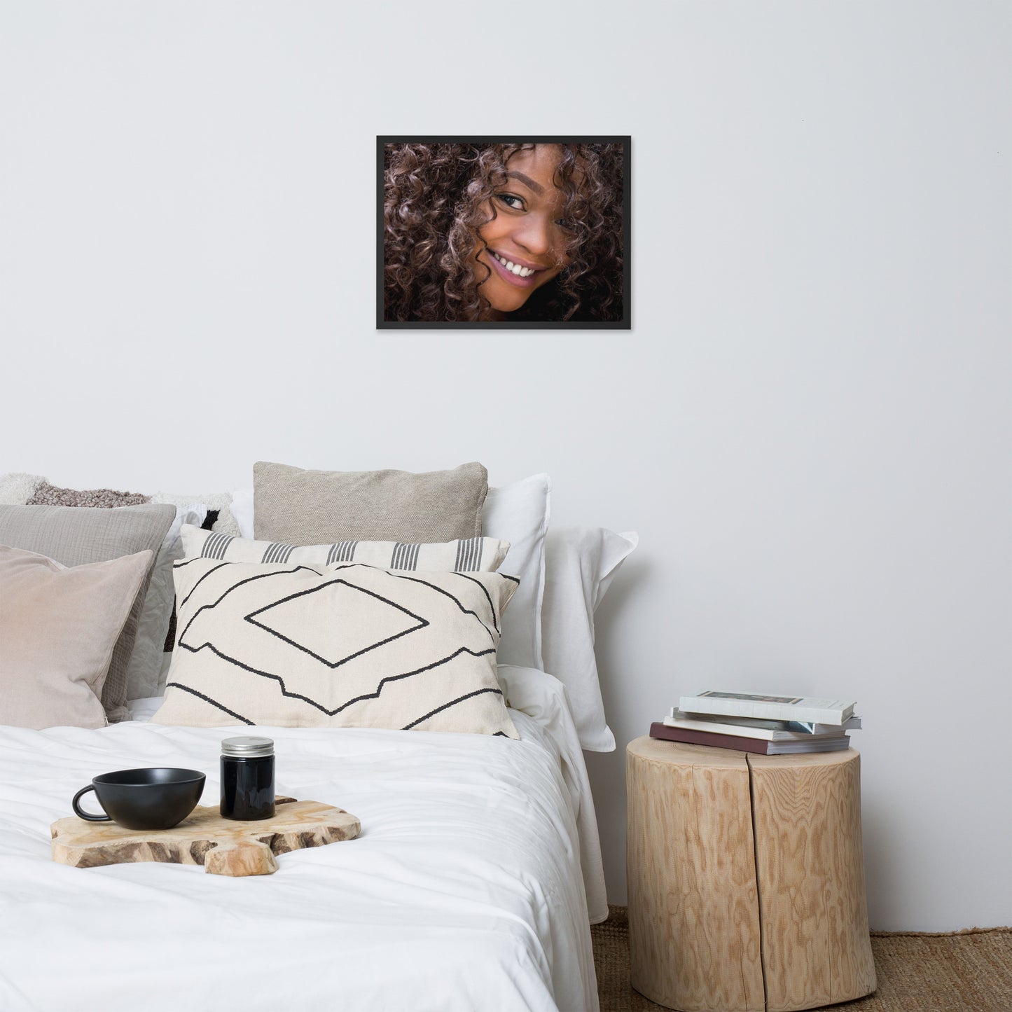 Smiles + Laughter = Priceless. Framed Poster Wall Art (Horizontal Model 0020)