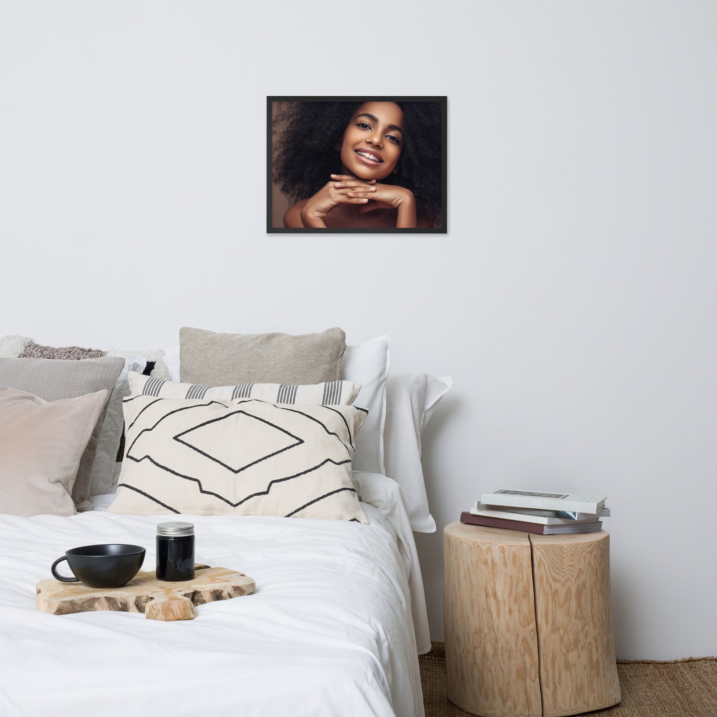 Smiles + Laughter = Priceless. Framed Poster Wall Art (Horizontal Model 0060)