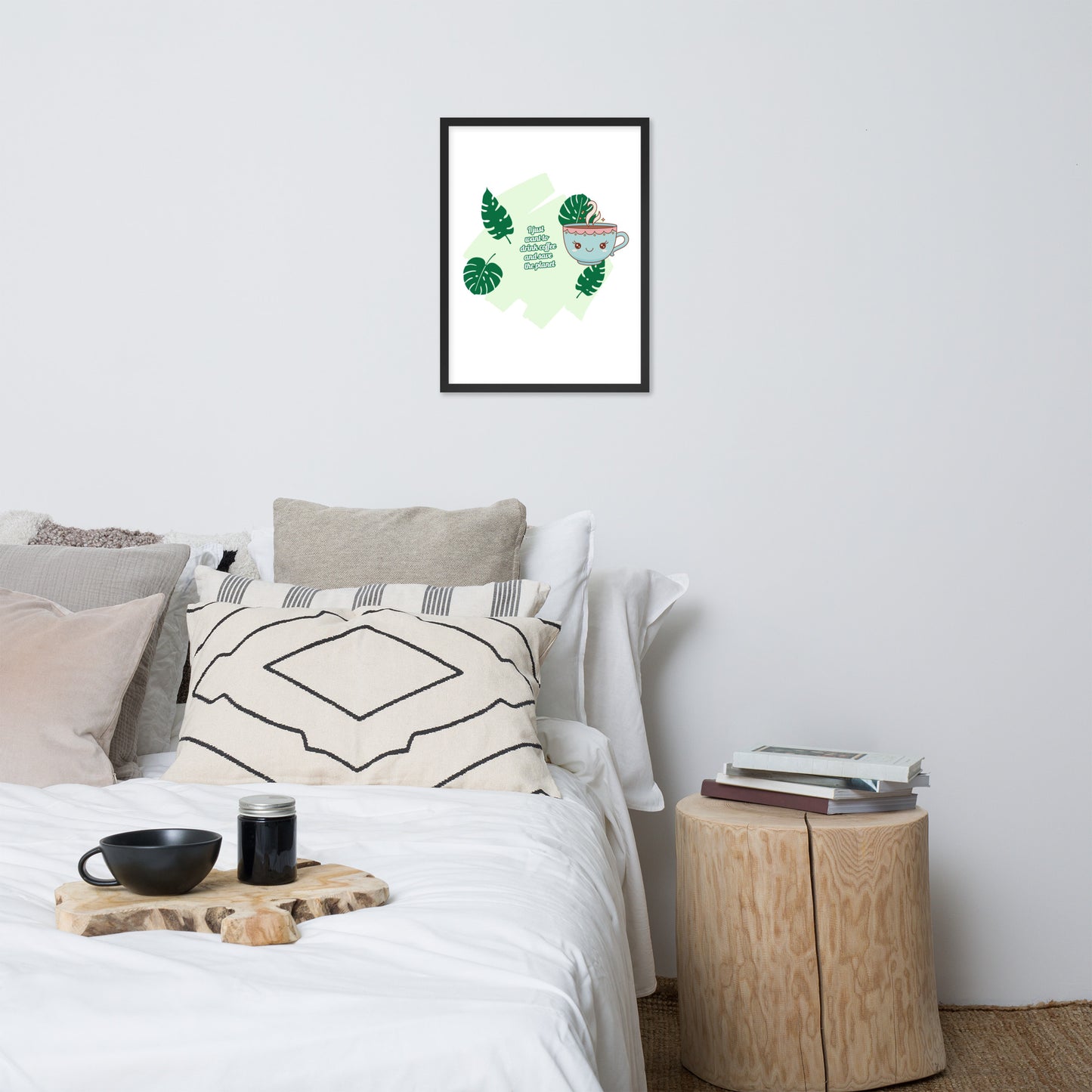 Framed Poster (Save the Planet - Lifestyle Framed Poster Horizontal - Model 008)