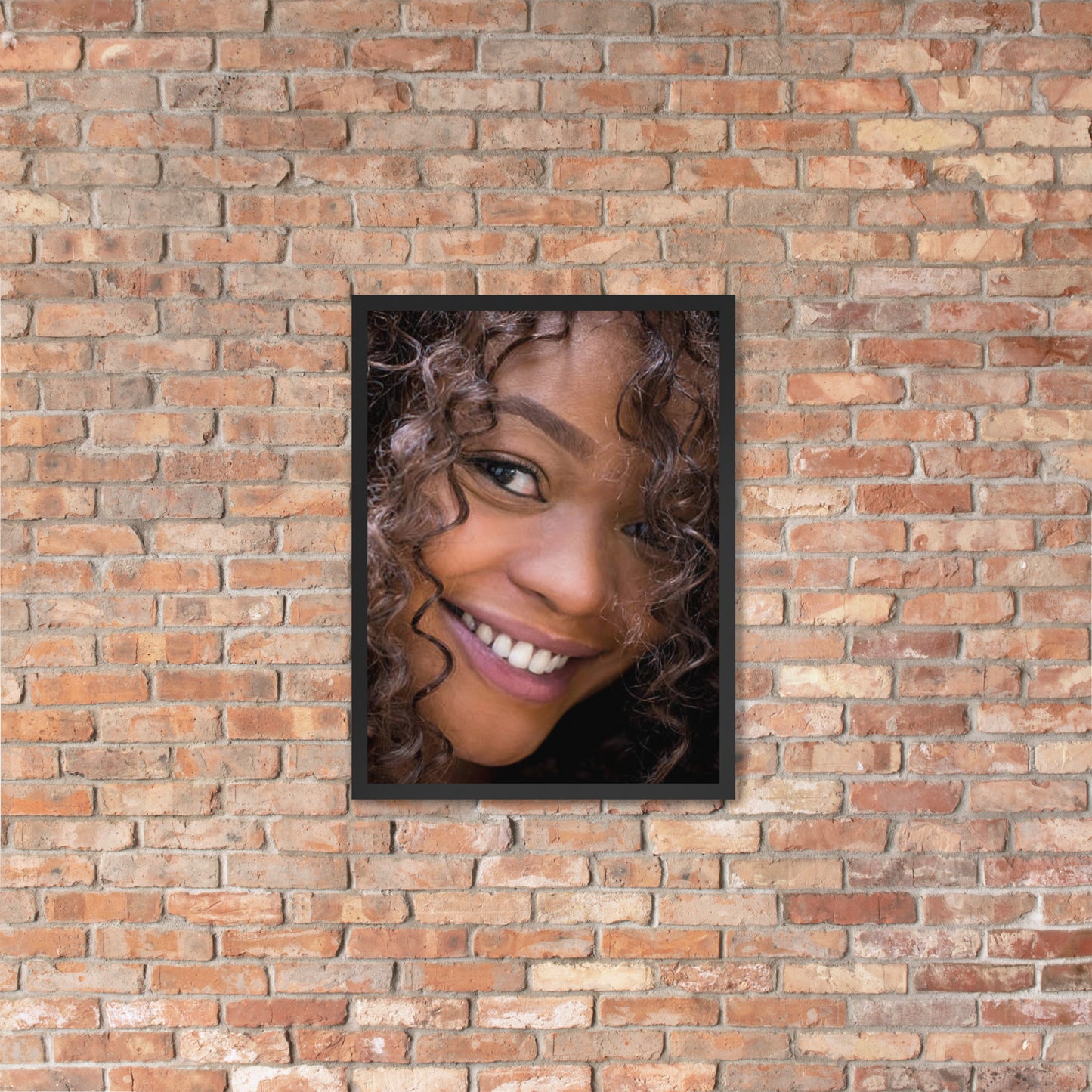 Framed Poster Wall Art Vertical: Priceless Smiles and Laughter (Print Model 0020)