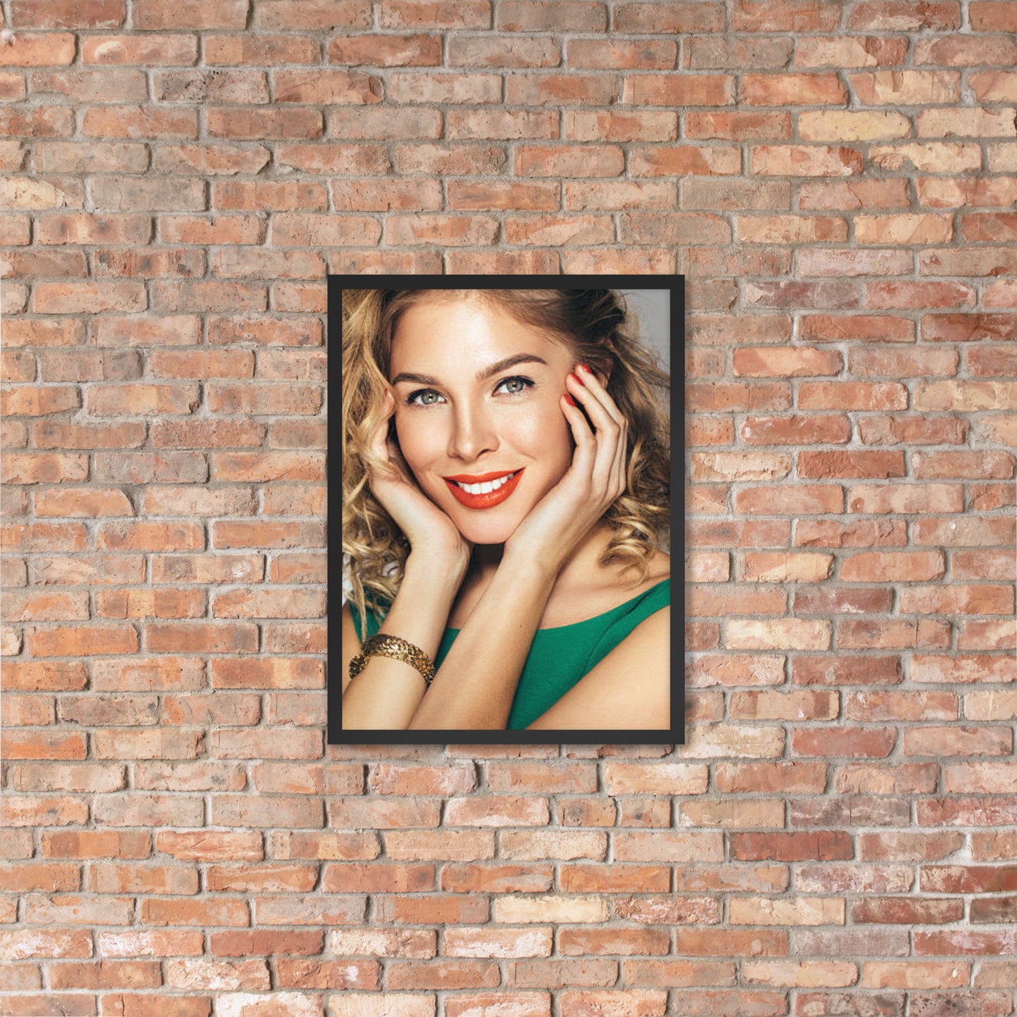 Framed Poster Wall Art Vertical: Priceless Smiles and Laughter (Print Model 0029)